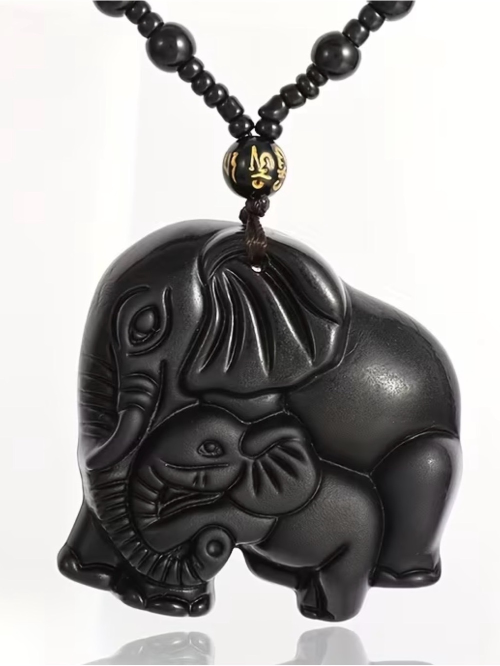 Black Elephant Pendant Necklace for Kids - Brand